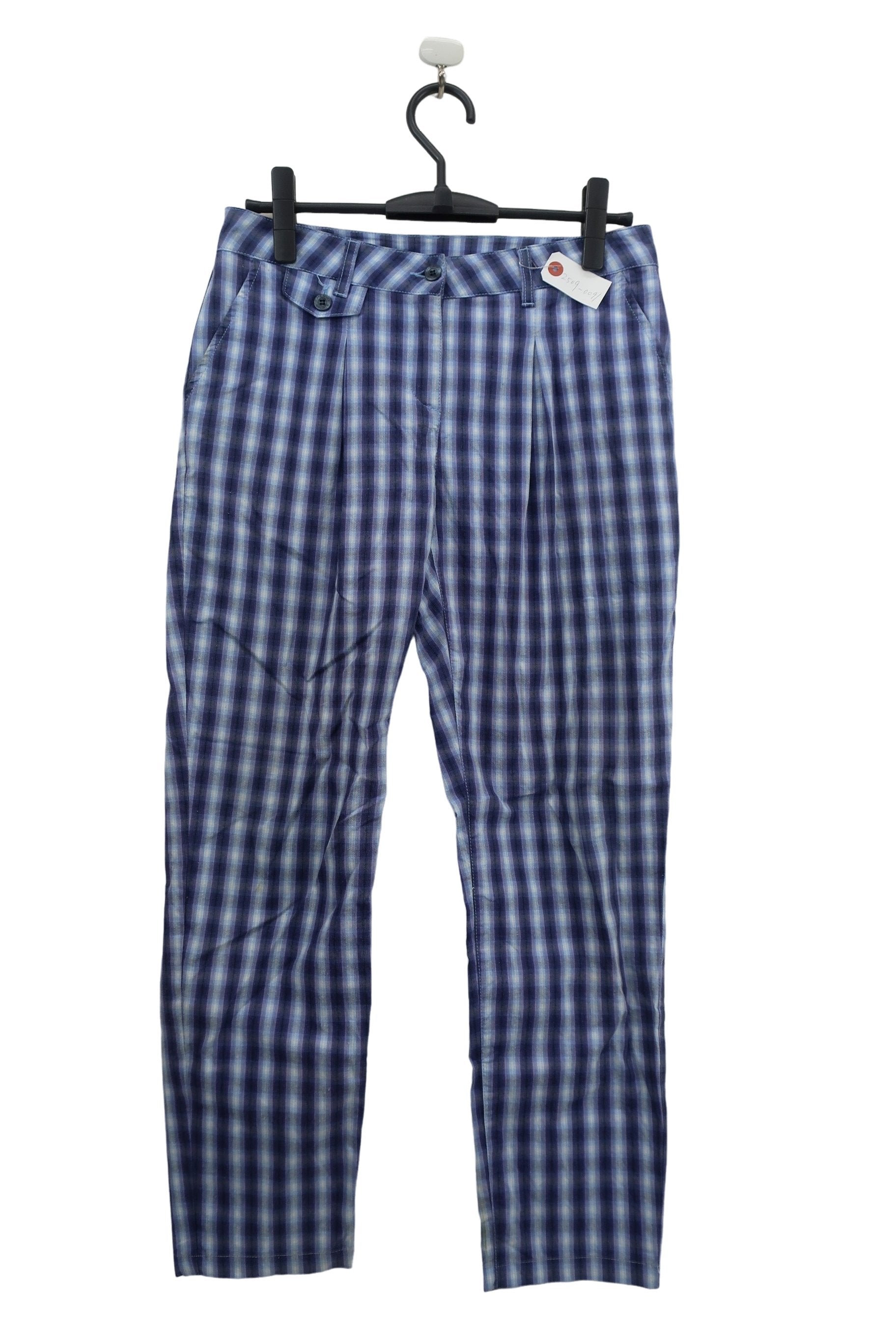CHERVO(シェルボ) パンツ 青チェック レディース I42 D36 F+E38 B