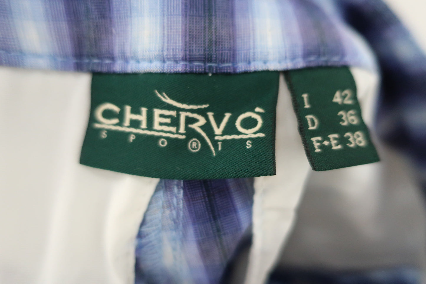 CHERVO(シェルボ) パンツ 青チェック レディース I42 D36 F+E38 B