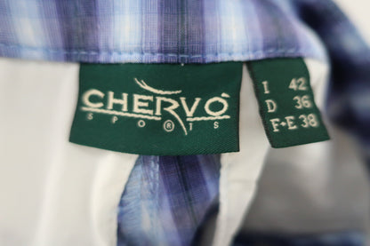 CHERVO(シェルボ) パンツ 青チェック レディース I42 D36 F+E38 B