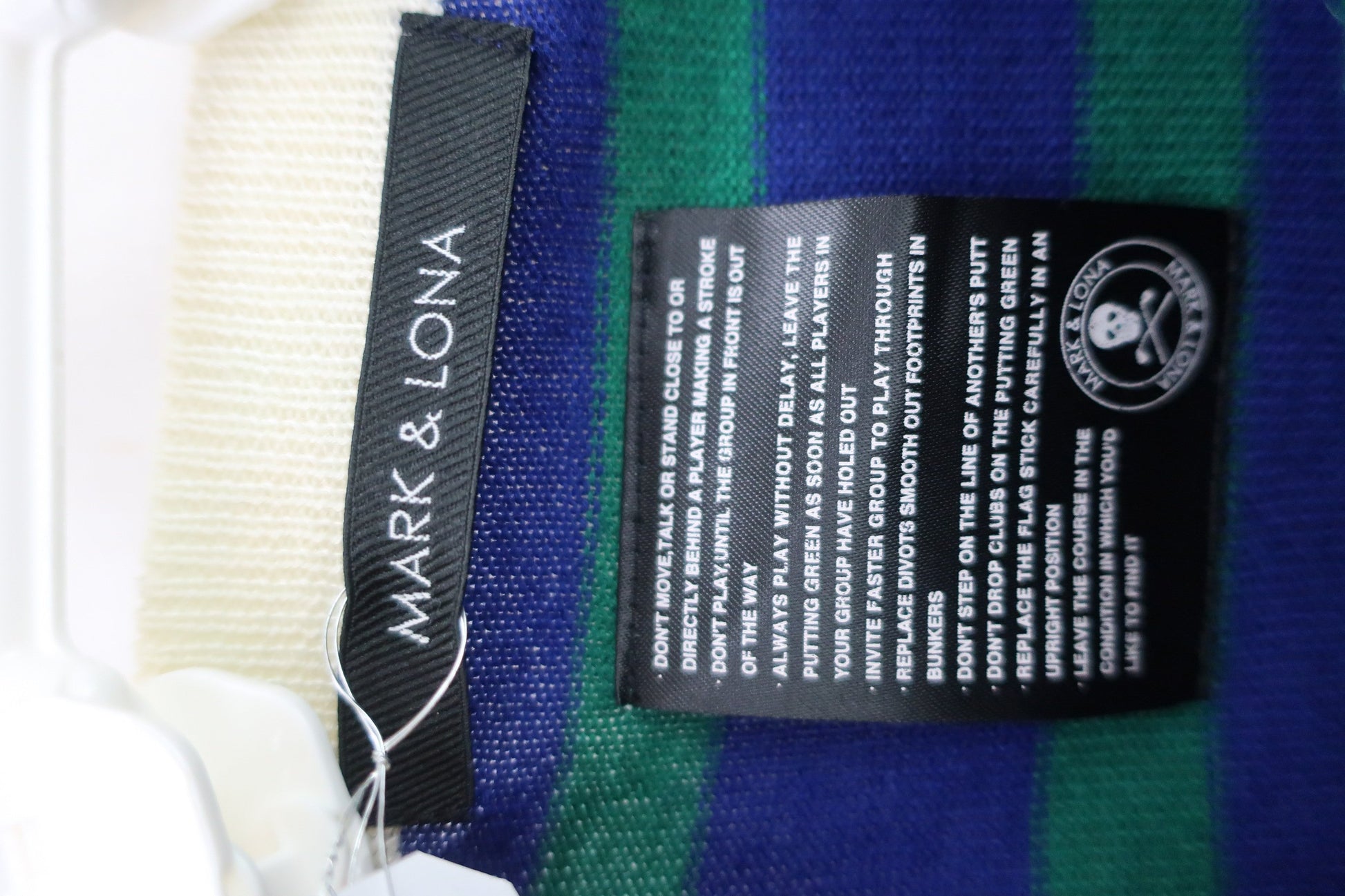 MARK&LONA(マークアンドロナ) セーター 青緑ボーダー白 レディース フリーサイズ A