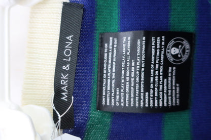 MARK&LONA(マークアンドロナ) セーター 青緑ボーダー白 レディース フリーサイズ A