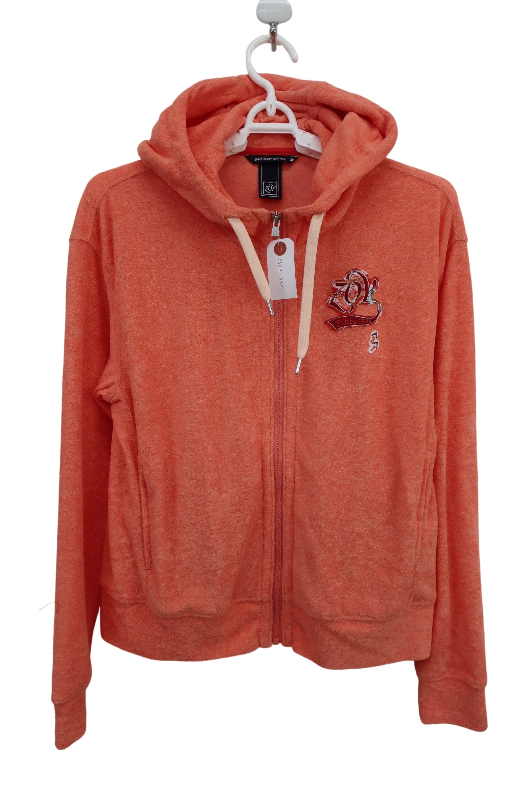 ZOY(ゾーイ) タオル地パーカー オレンジ レディース 38 A