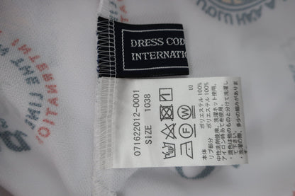 ZOY(ゾーイ) ノースリーブモックネックシャツ 白ロゴ柄 レディース 38 A