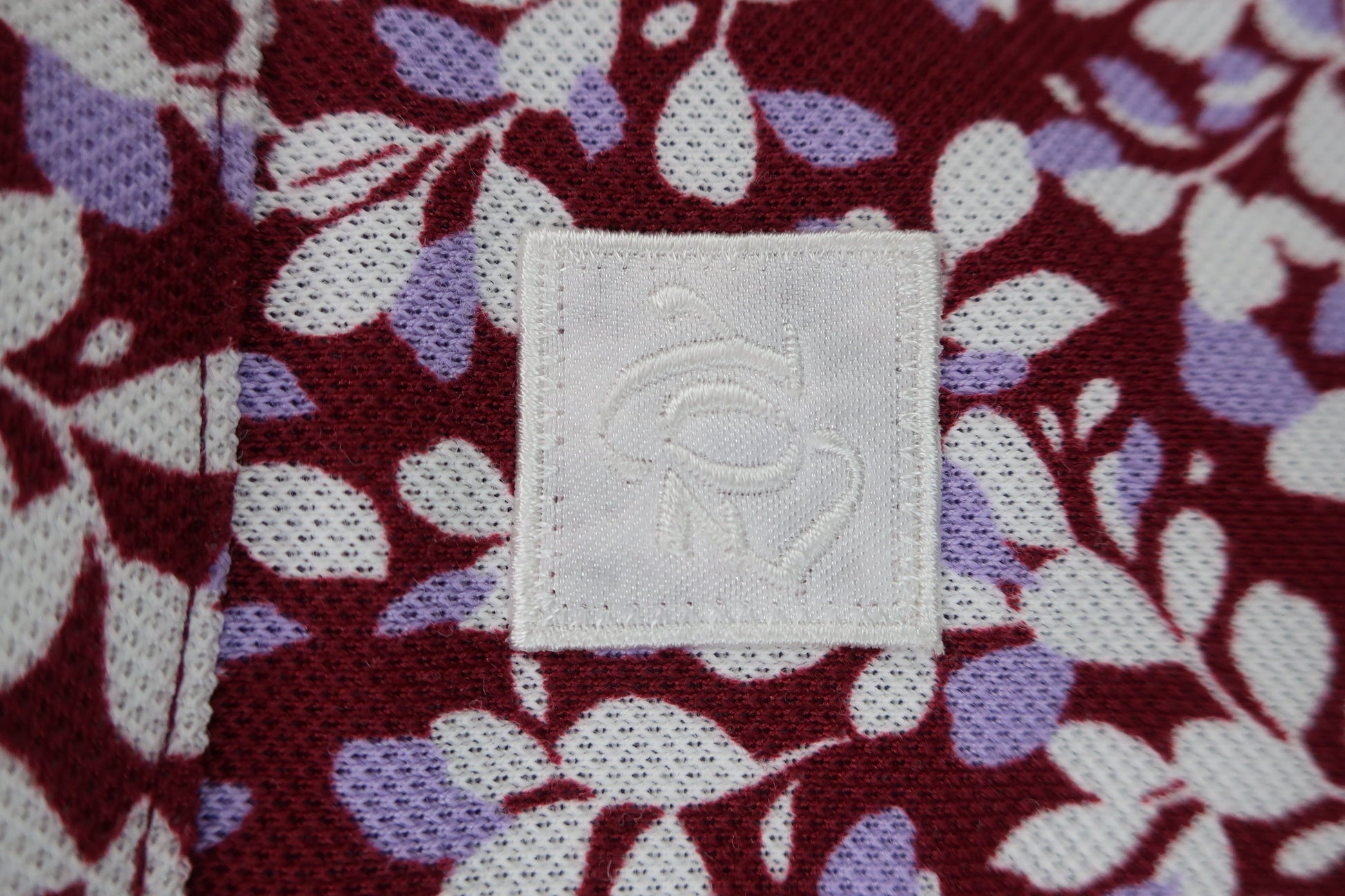 ZOY(ゾーイ) 長袖ポロシャツ 紫系花柄 レディース 38 A