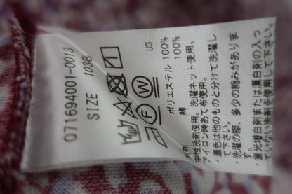 ZOY(ゾーイ) 長袖ポロシャツ 紫系花柄 レディース 38 A