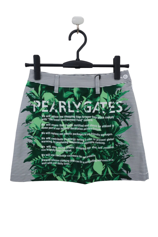PEARLY GATES(パーリーゲイツ) スカート ボーダーボタニカル柄 レディース 0 055-2134506 N