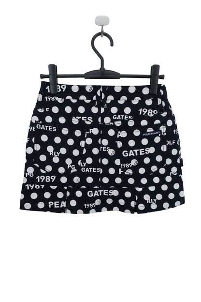 PEARLY GATES(パーリーゲイツ) スカート ネイビーロゴ白ドット柄 レディース 0 055-2234120 N