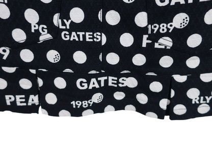 PEARLY GATES(パーリーゲイツ) スカート ネイビーロゴ白ドット柄 レディース 0 055-2234120 N