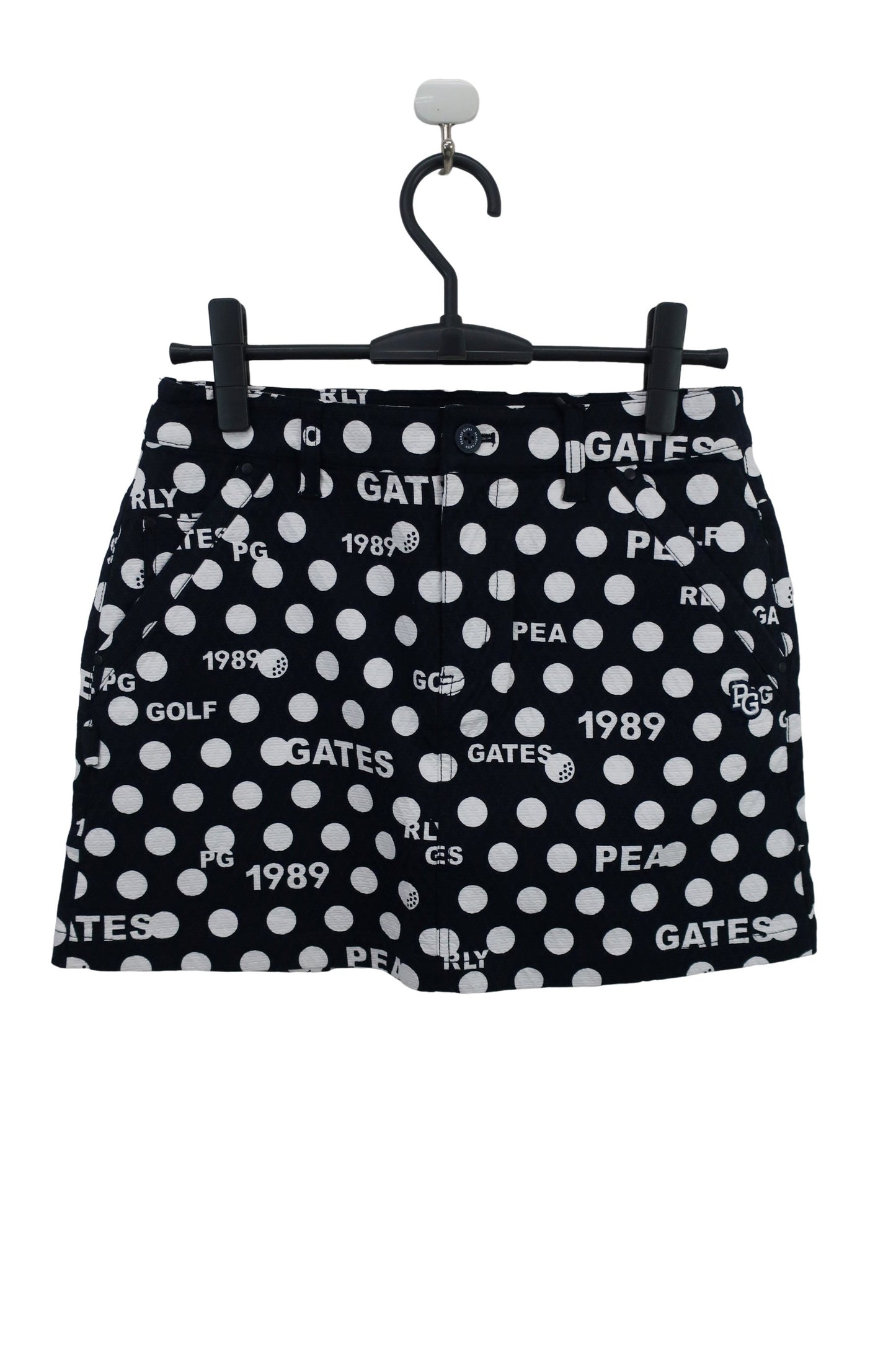 PEARLY GATES(パーリーゲイツ) スカート ネイビーロゴ白ドット柄 レディース 1 055-2234120 N
