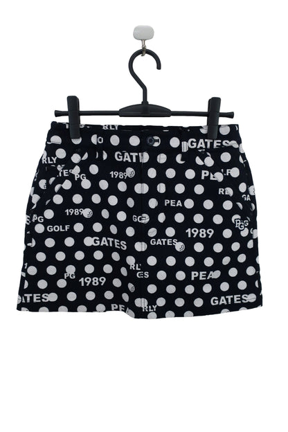 PEARLY GATES(パーリーゲイツ) スカート ネイビーロゴ白ドット柄 レディース 1 055-2234120 N