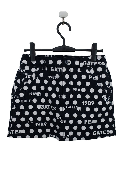 PEARLY GATES(パーリーゲイツ) スカート ネイビーロゴ白ドット柄 レディース 1 055-2234120 N