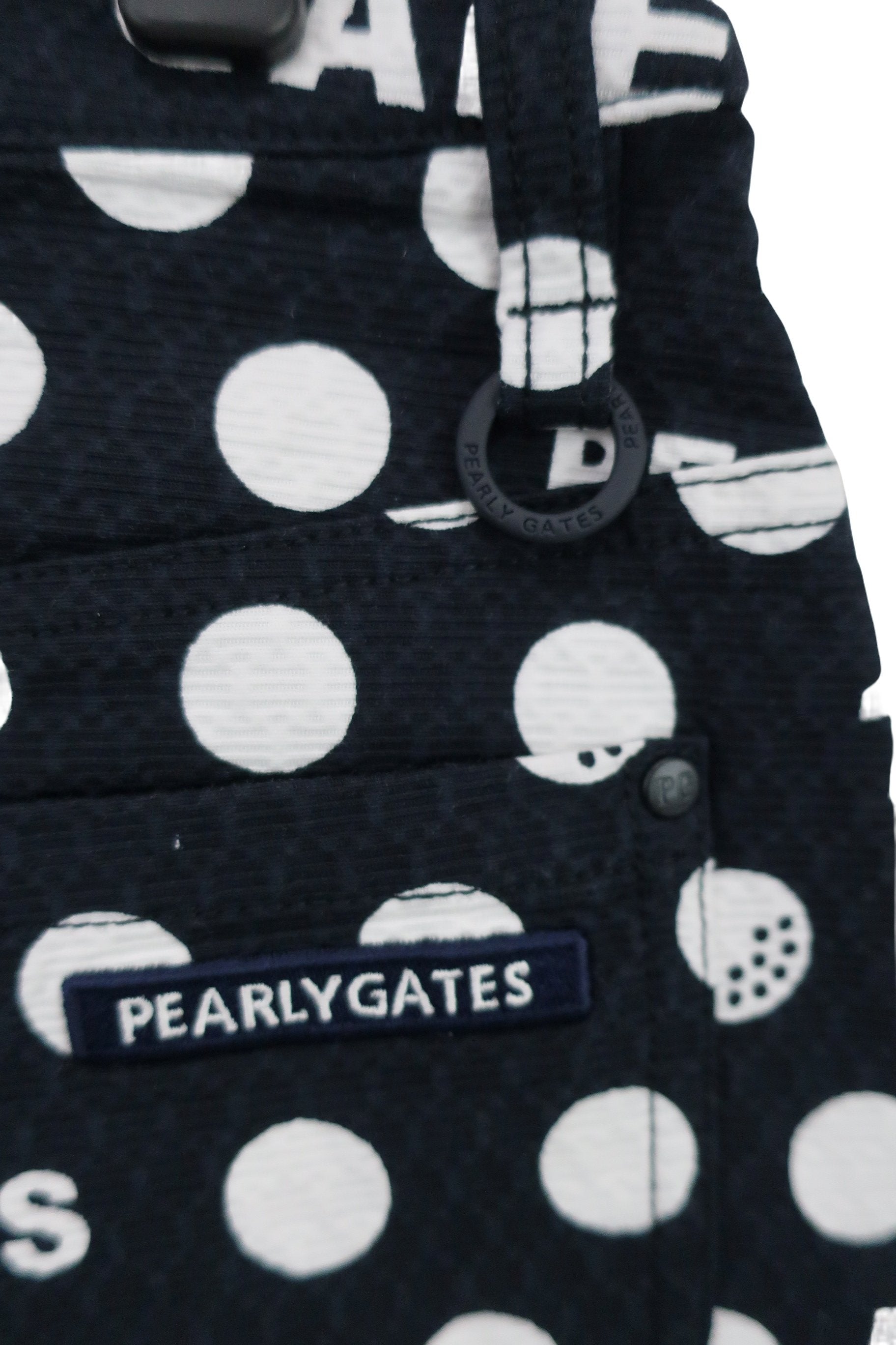 PEARLY GATES(パーリーゲイツ) スカート ネイビーロゴ白ドット柄 レディース 1 055-2234120 N