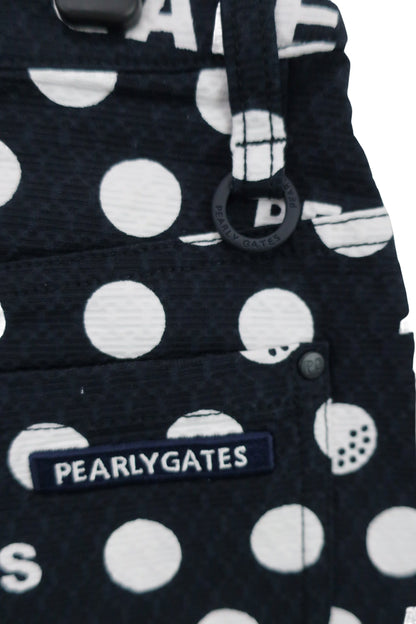 PEARLY GATES(パーリーゲイツ) スカート ネイビーロゴ白ドット柄 レディース 1 055-2234120 N