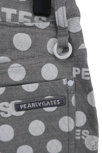 PEARLY GATES(パーリーゲイツ) スカート グレーロゴ白ドット柄 レディース 1 055-2234120 N