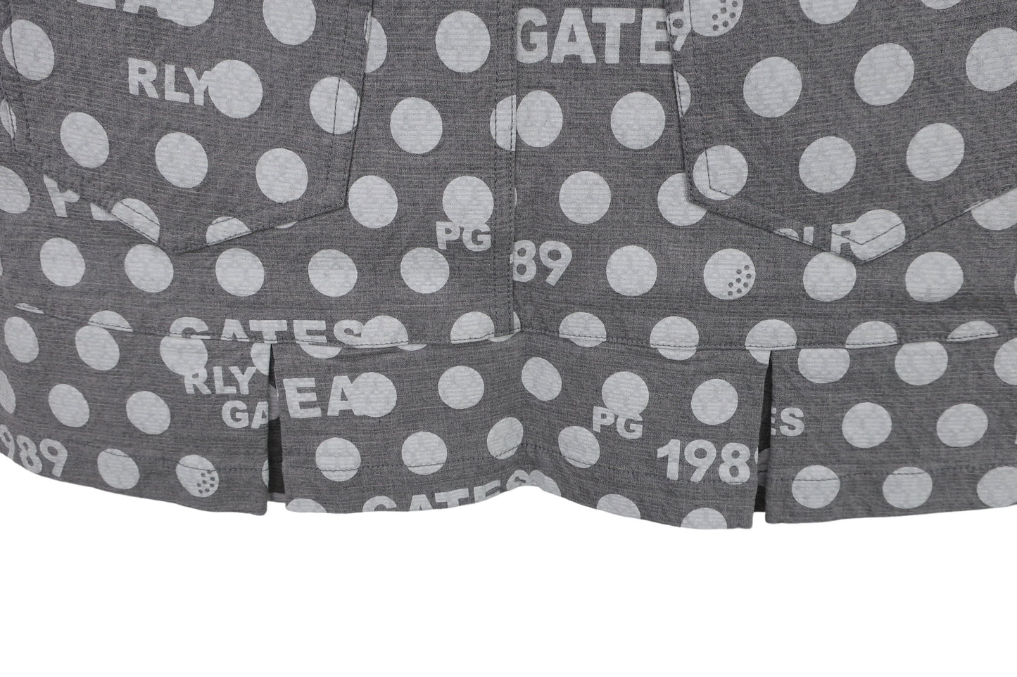 PEARLY GATES(パーリーゲイツ) スカート グレーロゴ白ドット柄 レディース 1 055-2234120 N