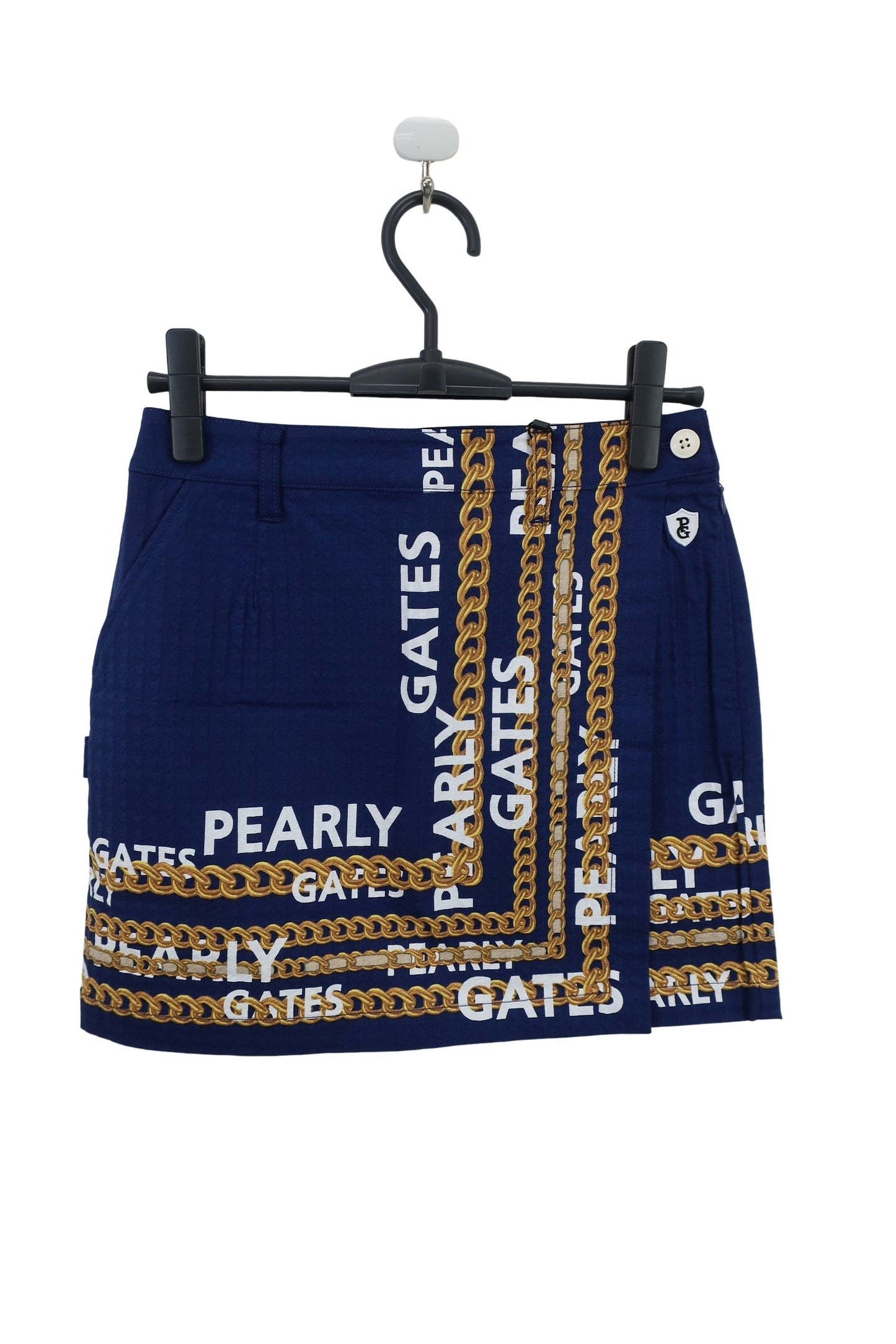 PEARLY GATES(パーリーゲイツ) スカート ネイビー チェーンプリント レディース 0 055-2234010 N
