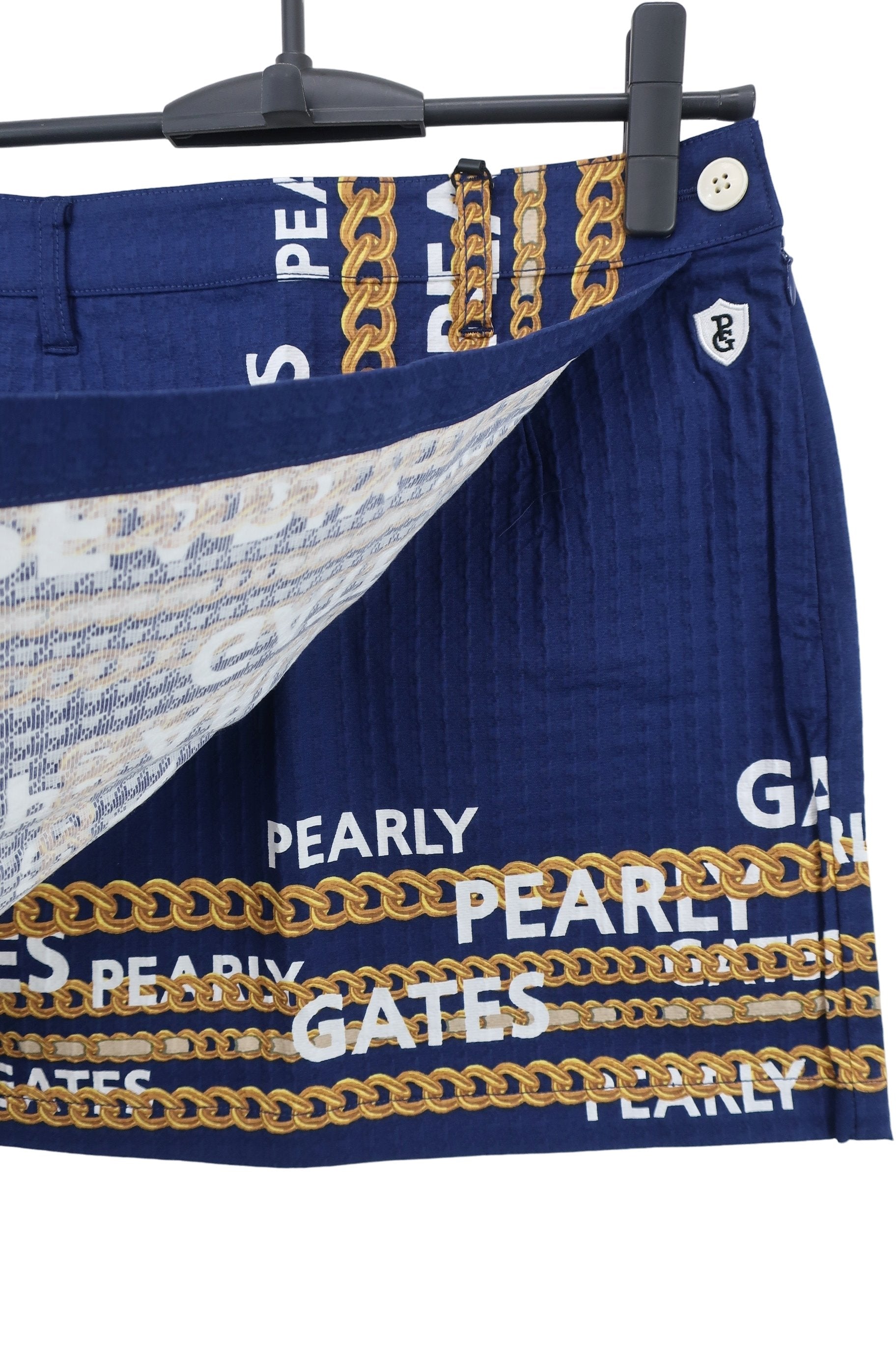 PEARLY GATES(パーリーゲイツ) スカート ネイビー チェーンプリント レディース 0 055-2234010 N