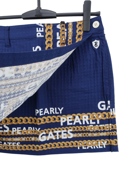 PEARLY GATES(パーリーゲイツ) スカート ネイビー チェーンプリント レディース 0 055-2234010 N