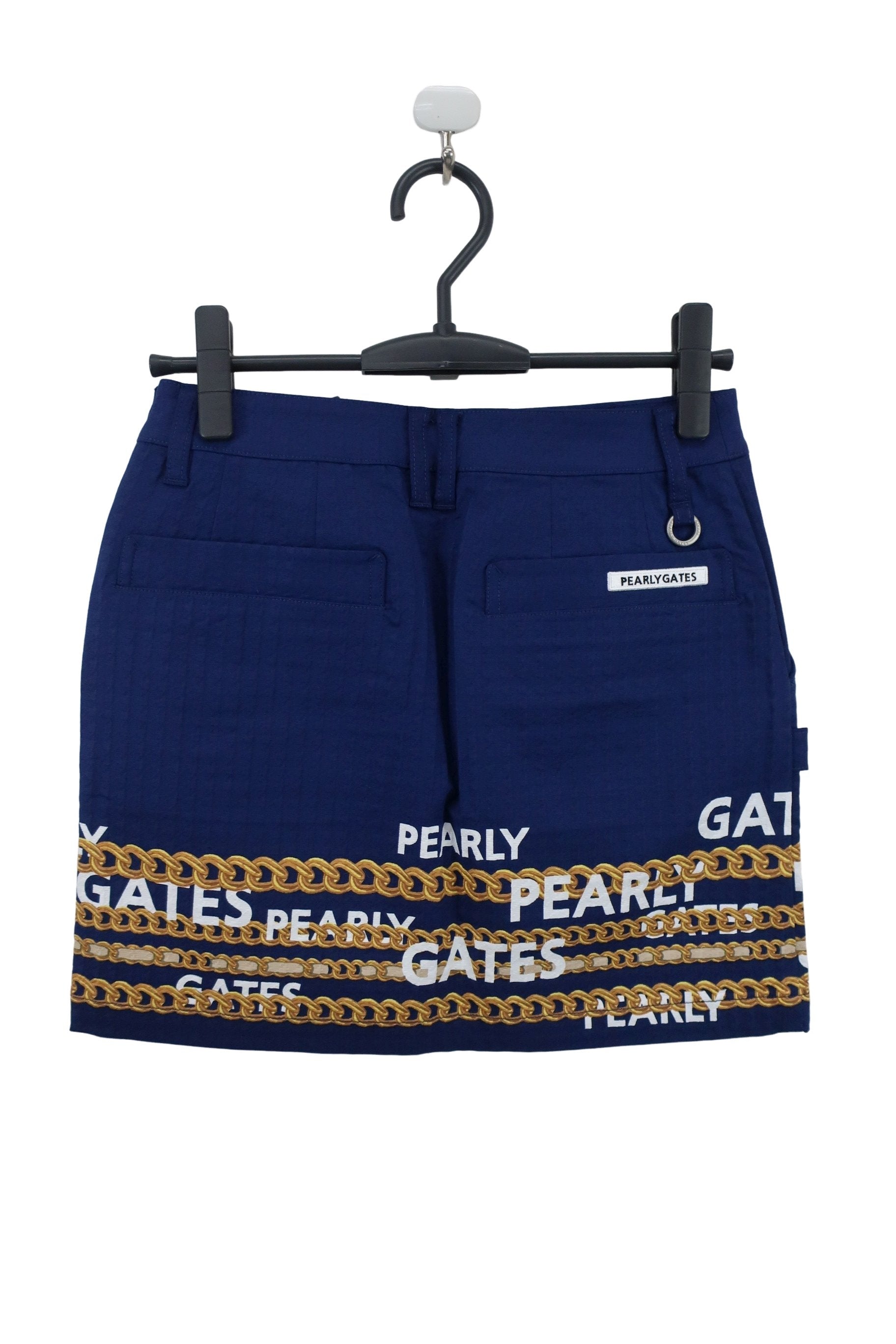 PEARLY GATES(パーリーゲイツ) スカート ネイビー チェーンプリント レディース 0 055-2234010 N