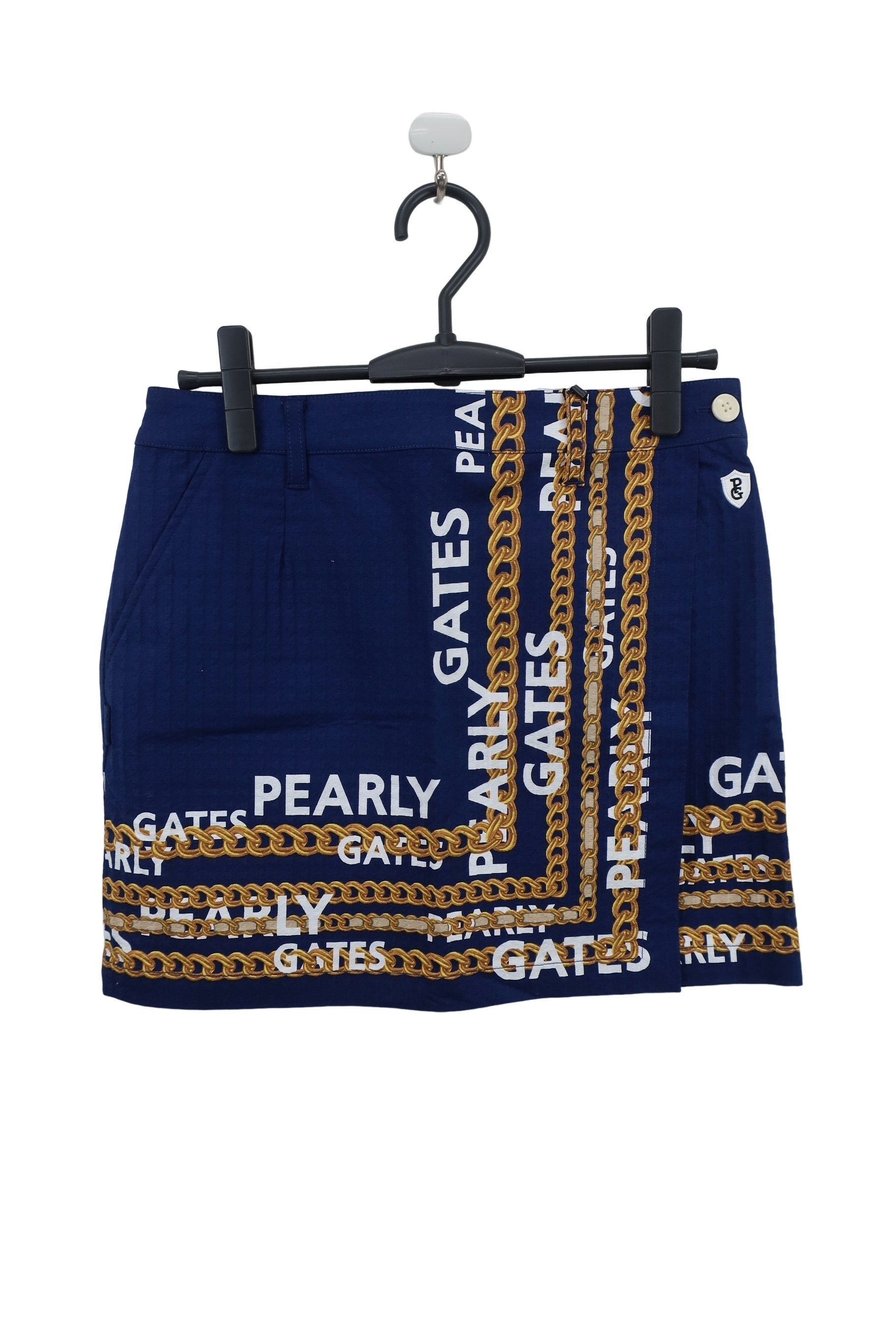 PEARLY GATES(パーリーゲイツ) スカート ネイビー チェーンプリント レディース 1 055-2234010 N