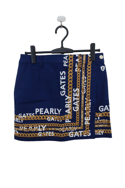 PEARLY GATES(パーリーゲイツ) スカート ネイビー チェーンプリント レディース 1 055-2234010 N