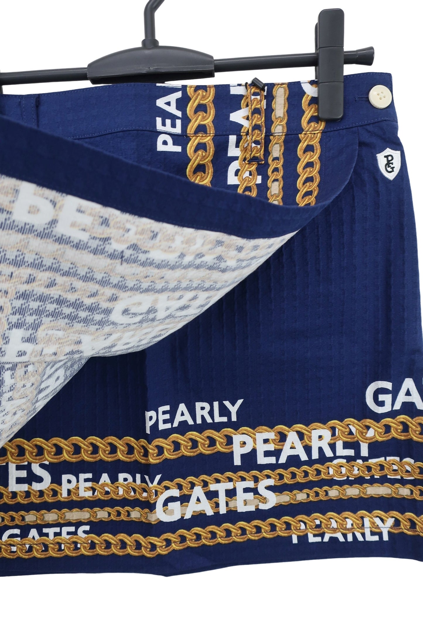 PEARLY GATES(パーリーゲイツ) スカート ネイビー チェーンプリント レディース 1 055-2234010 N