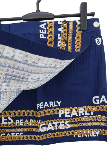 PEARLY GATES(パーリーゲイツ) スカート ネイビー チェーンプリント レディース 1 055-2234010 N