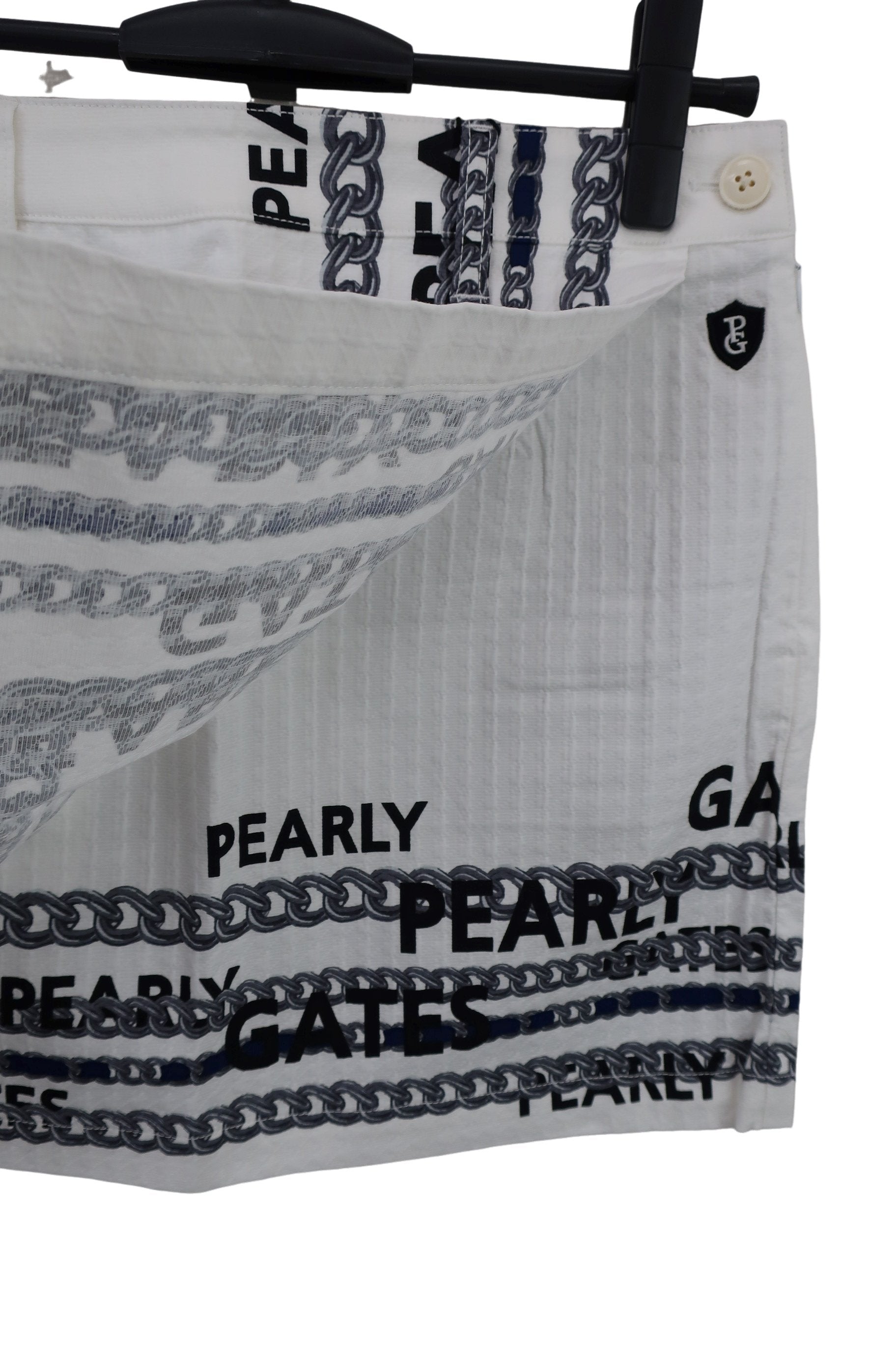 PEARLY GATES(パーリーゲイツ) スカート 白 チェーンプリント レディース 0 055-2234010 N