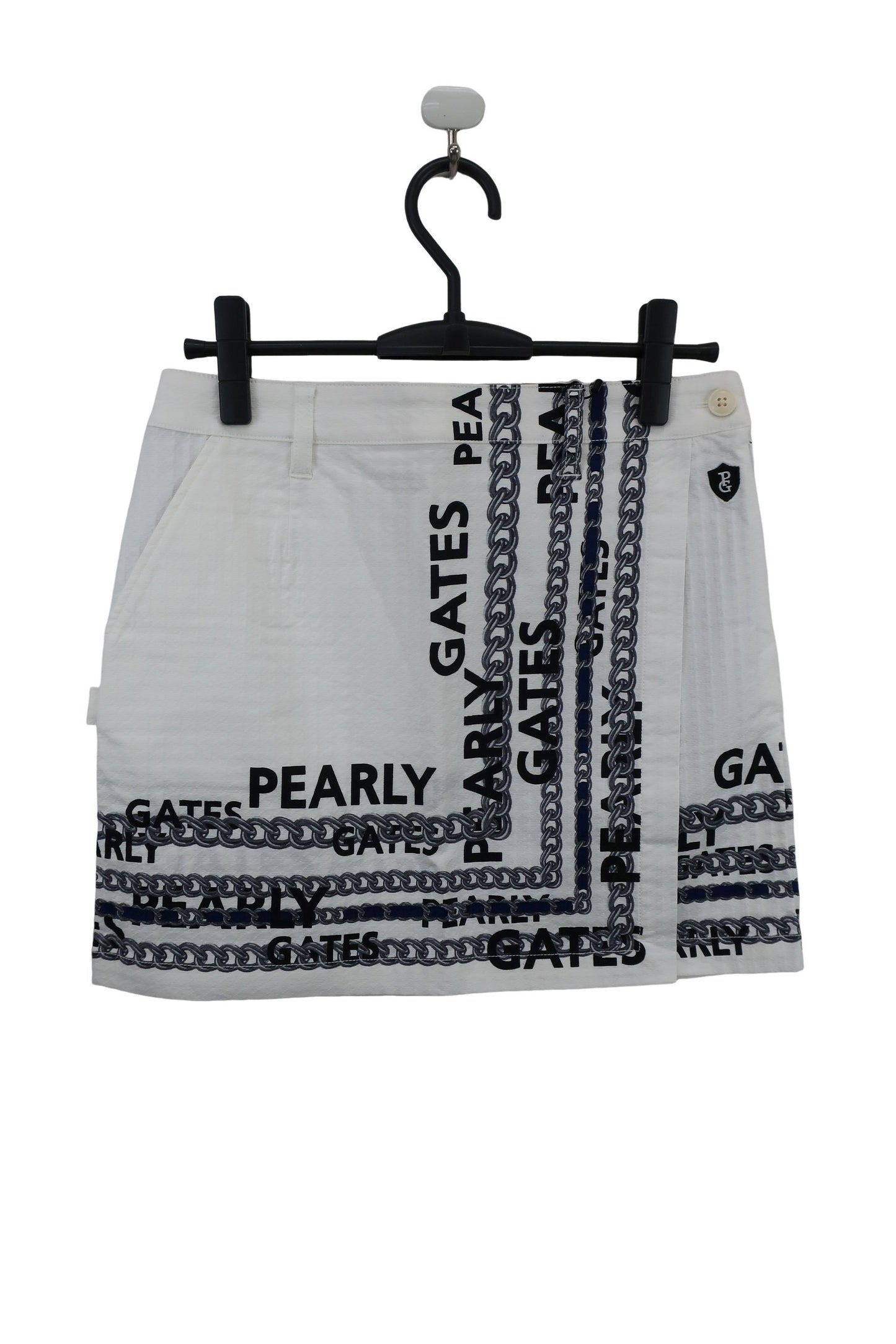 PEARLY GATES(パーリーゲイツ) スカート 白 チェーンプリント レディース 1 055-2234010 N