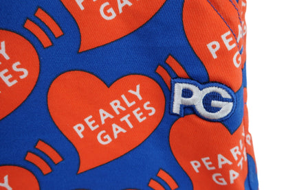 PEARLY GATES(パーリーゲイツ) スカート オレンジ 青 ハート柄 レディース 0 055-2134404 N
