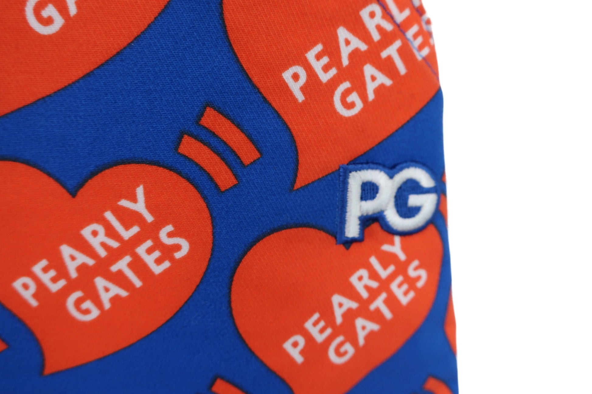 PEARLY GATES(パーリーゲイツ) スカート オレンジ 青 ハート柄 レディース 0 055-2134404 N