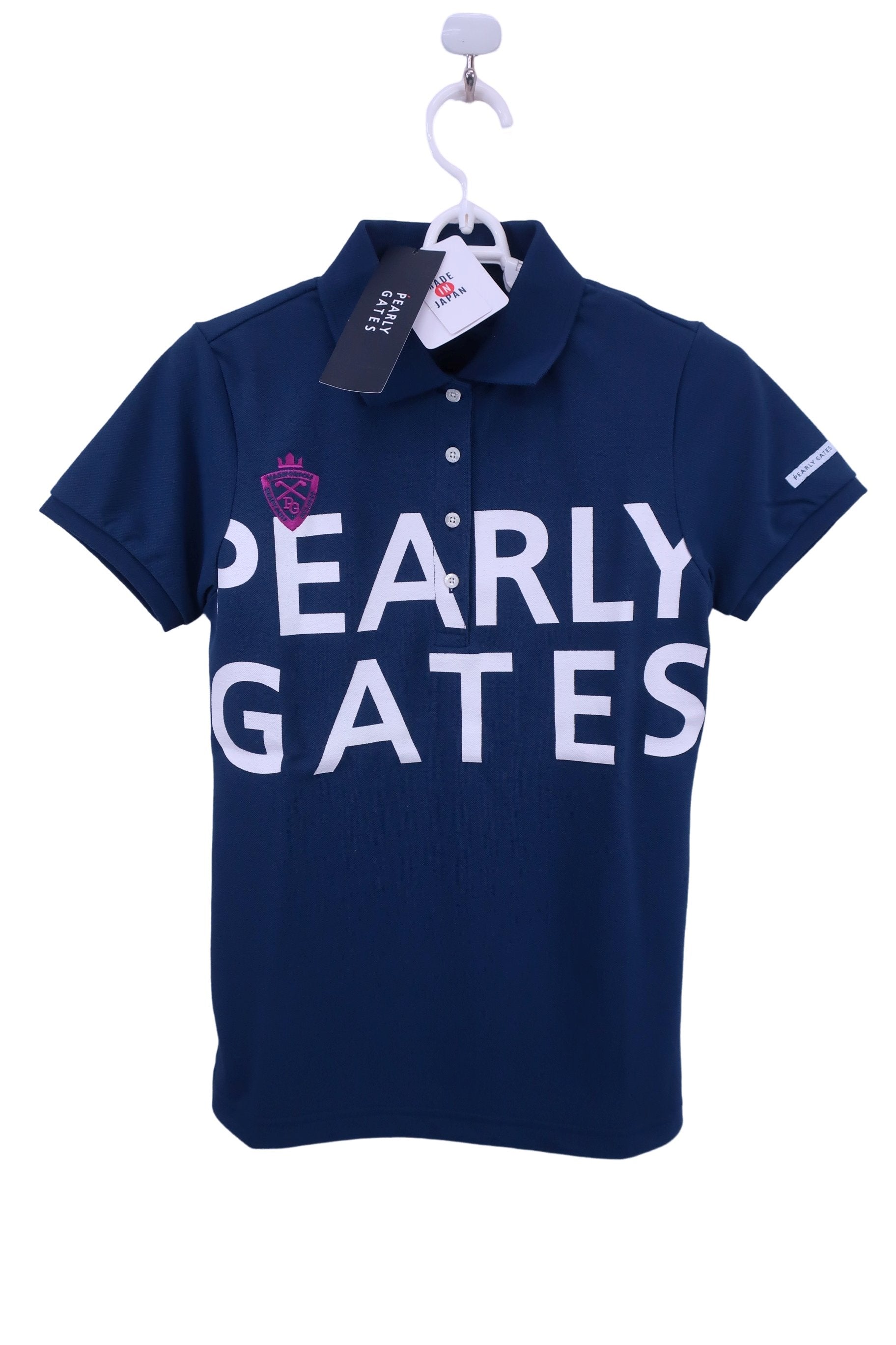 PEARLY GATES(パーリーゲイツ) ポロシャツ ネイビー レディース 0 055-0260708 N