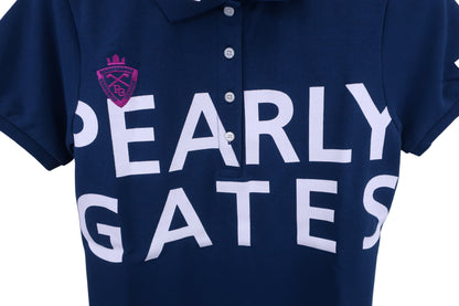 PEARLY GATES(パーリーゲイツ) ポロシャツ ネイビー レディース 0 055-0260708 N