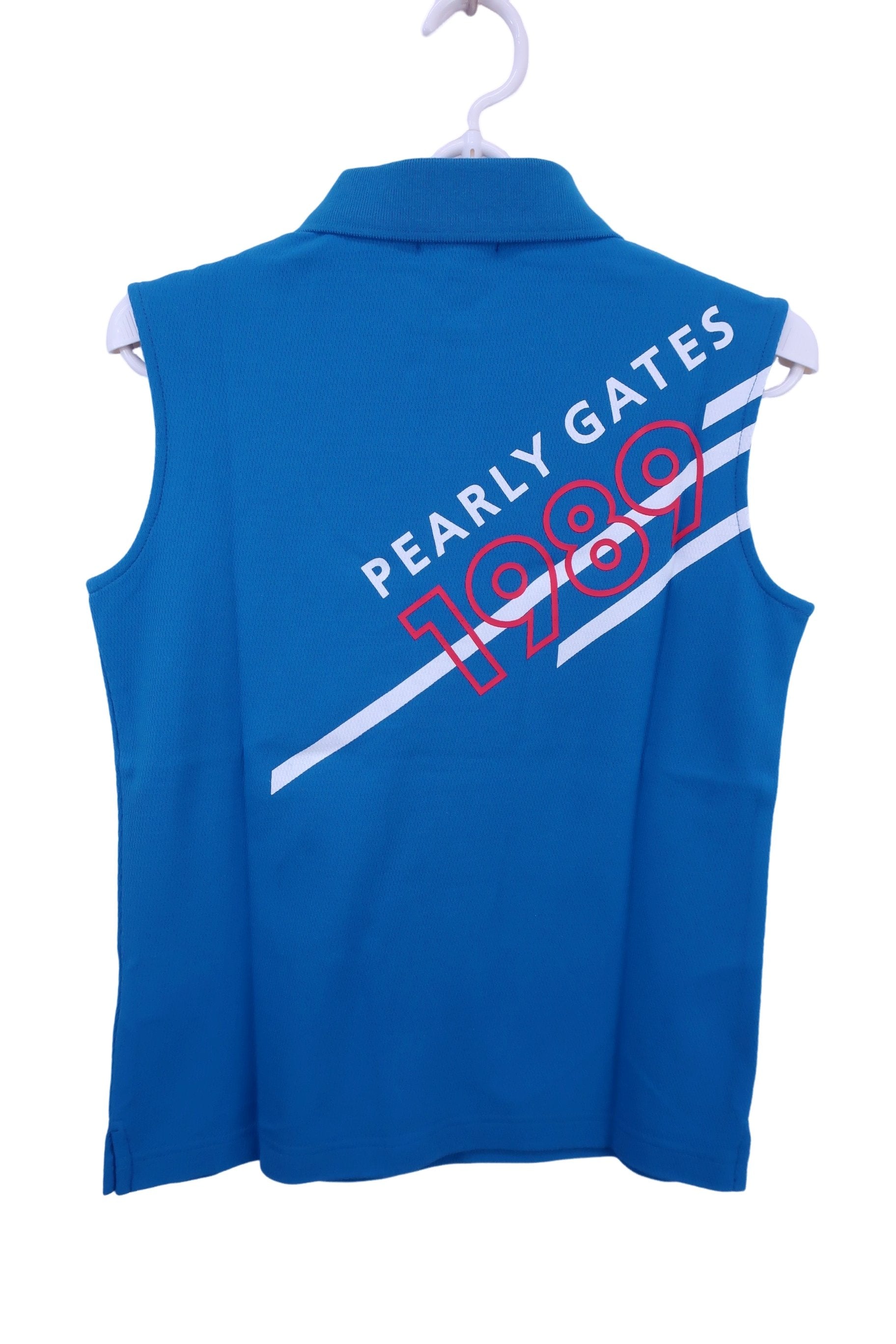 PEARLY GATES(パーリーゲイツ) ポロシャツ 青 レディース 0 055-2160404 N