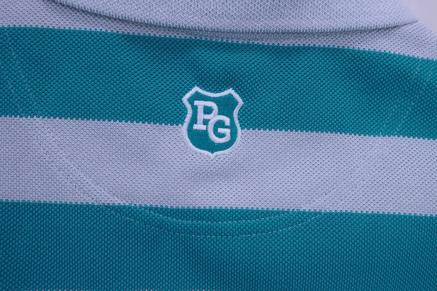 PEARLY GATES(パーリーゲイツ) ポロシャツ グレーミントグリーンボーダー レディース 0 055-1260710 N