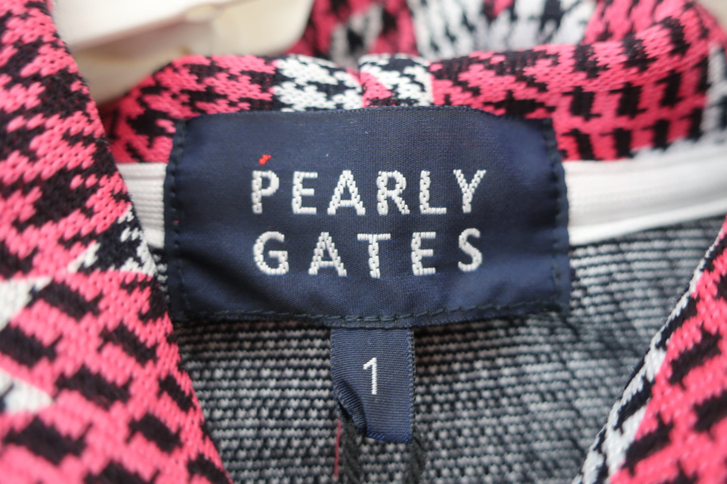 PEARLY GATES(パーリーゲイツ) フルジップフーディーパーカー グレンチェック千鳥柄 レディース 1 055-2262902 N