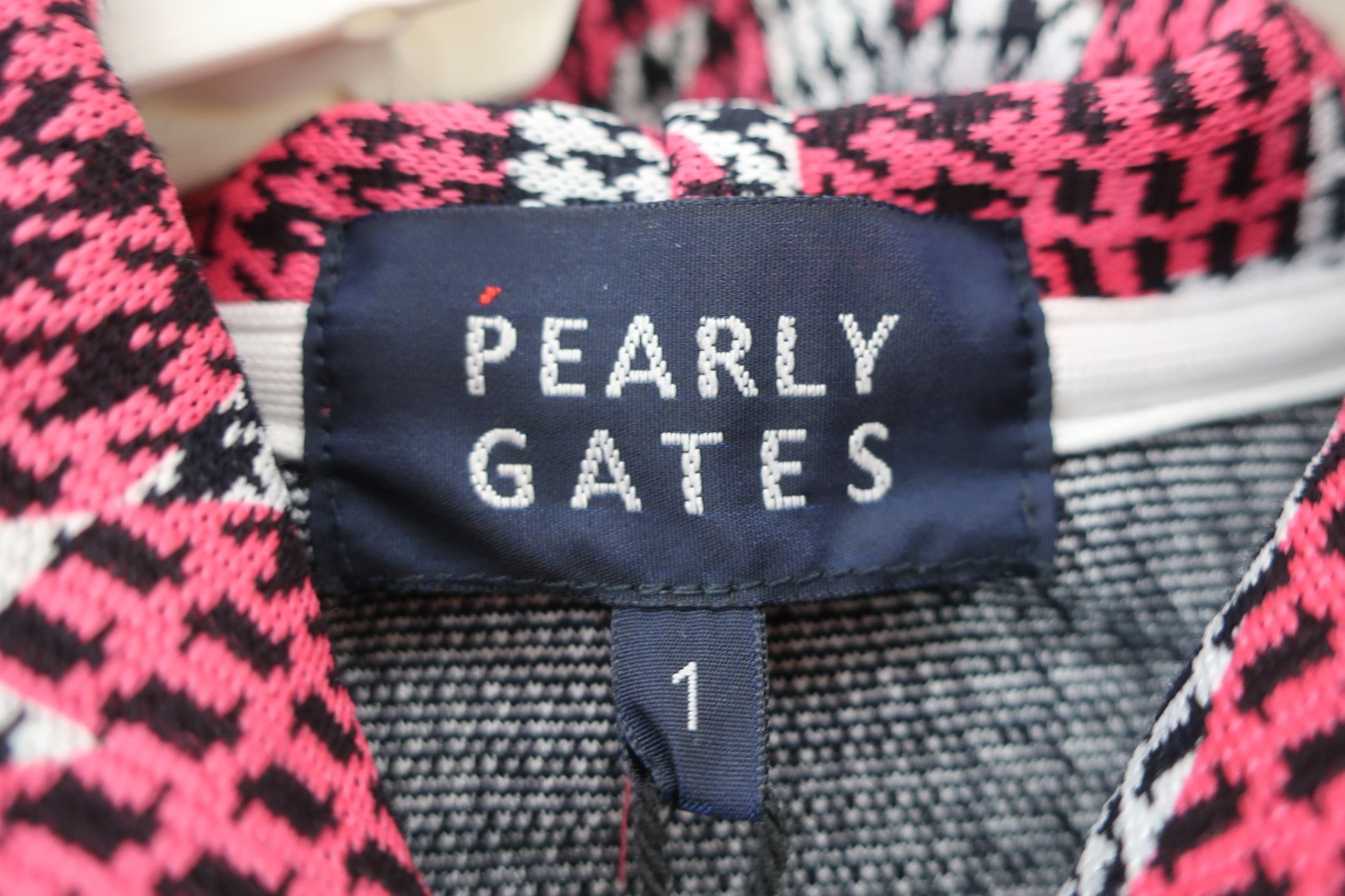 PEARLY GATES(パーリーゲイツ) フルジップフーディーパーカー グレンチェック千鳥柄 レディース 1 055-2262902 N