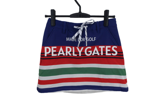 PEARLY GATES(パーリーゲイツ) スカート 青赤白ボーダー レディース 0 055-1134604 N