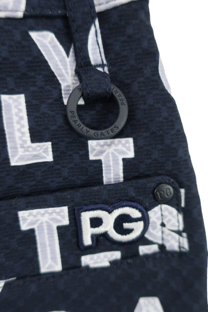 PEARLY GATES(パーリーゲイツ) ストレッチスカート ネイビー アートピケ ダイヤカットロゴプリント レディース 0 055-1234900 N