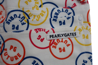 PEARLY GATES(パーリーゲイツ) パンツ 白カラフルPG柄 レディース 0 055-2131012 N
