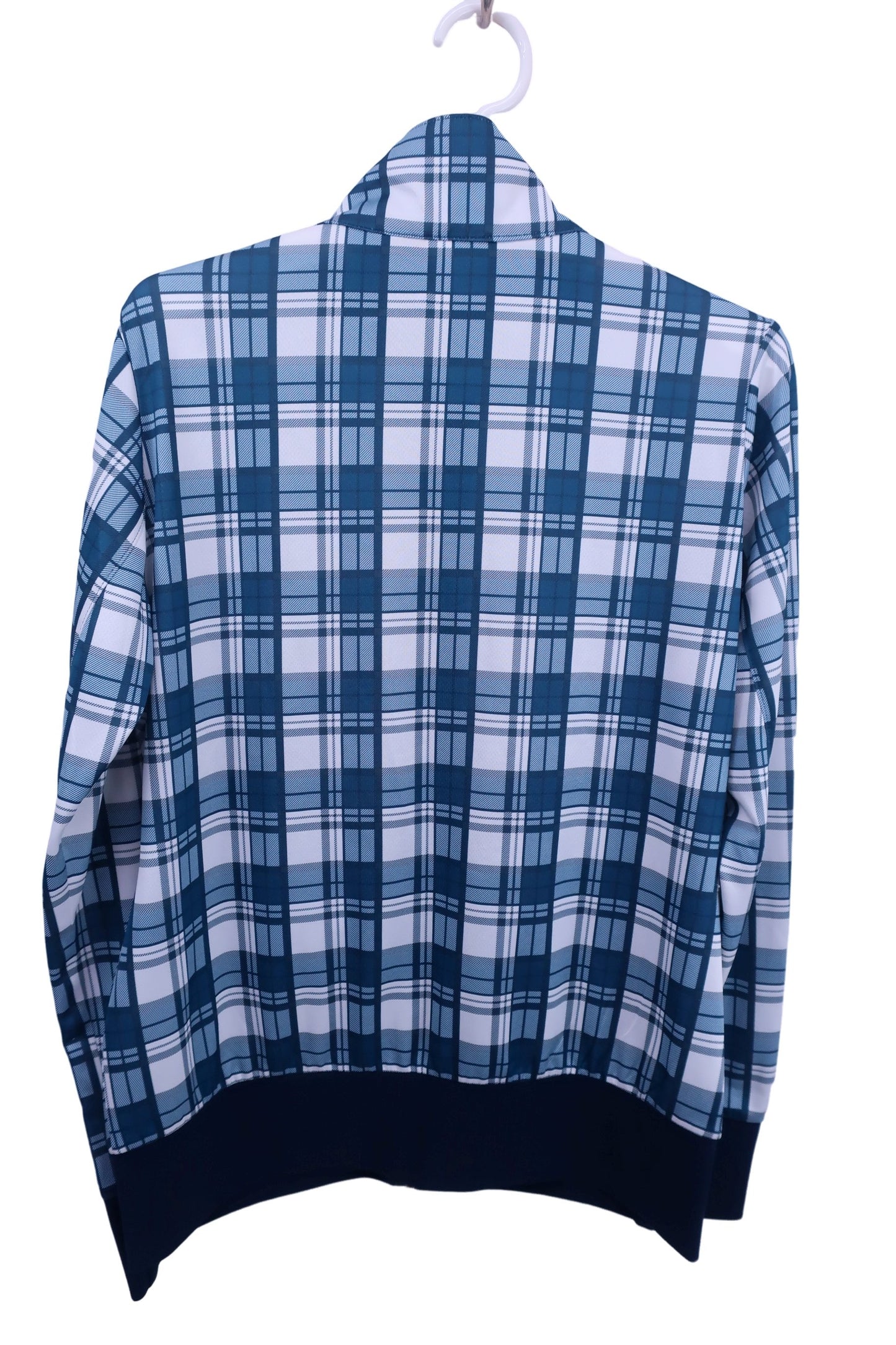 FILA GOLF(フィラゴルフ) ハーフジップシャツ 青チェック メンズ L A