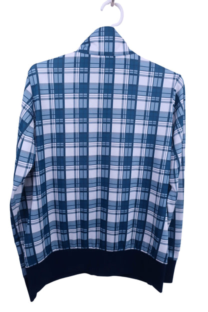 FILA GOLF(フィラゴルフ) ハーフジップシャツ 青チェック メンズ L A