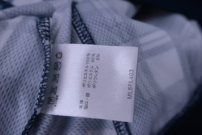 FILA GOLF(フィラゴルフ) ハーフジップシャツ 青チェック メンズ L A