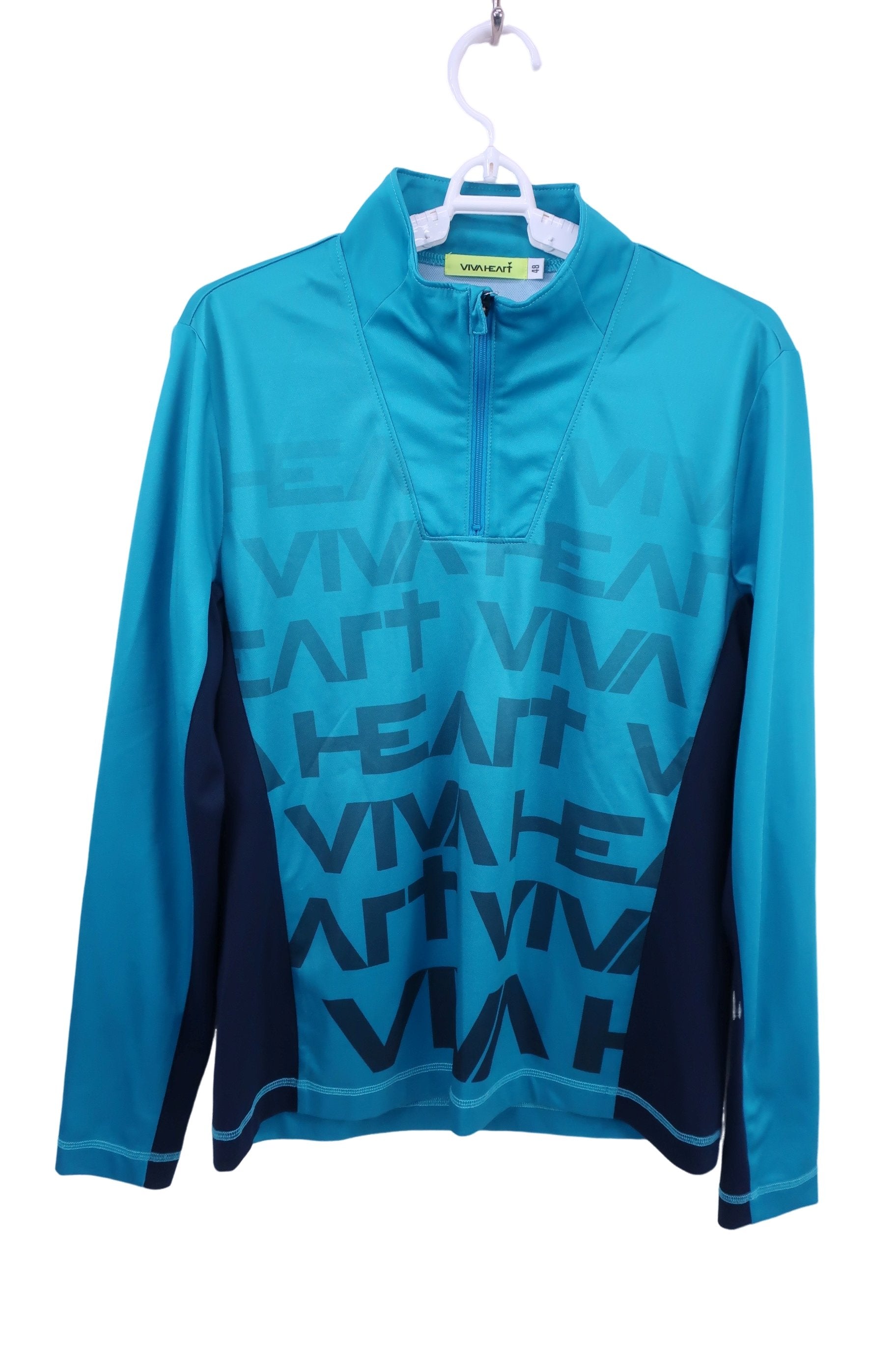 VIVA HEART(ビバハート) ハーフジップシャツ 水色 メンズ 48 A