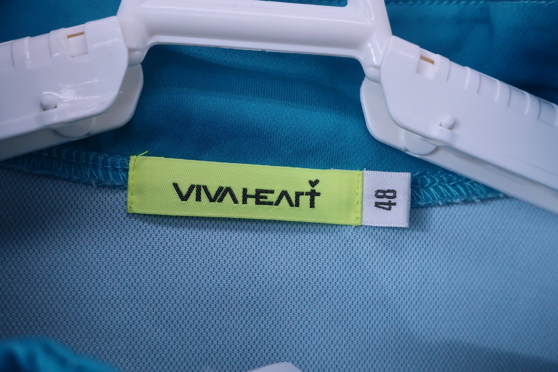 VIVA HEART(ビバハート) ハーフジップシャツ 水色 メンズ 48 A