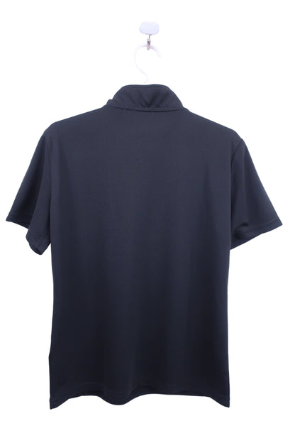 le coq sportif(ルコックスポルティフ) 半袖ハーフジップシャツ 黒水色 メンズ O A