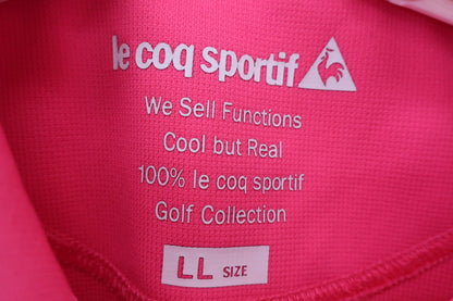 le coq sportif(ルコックスポルティフ) ポロシャツ ピンク レディース LL B