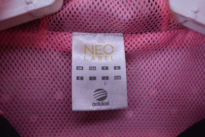 adidas(アディダス) ナイロンウィンドブレーカー 黒白水玉 レディース L C