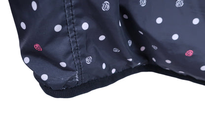 adidas(アディダス) ナイロンウィンドブレーカー 黒白水玉 レディース L C