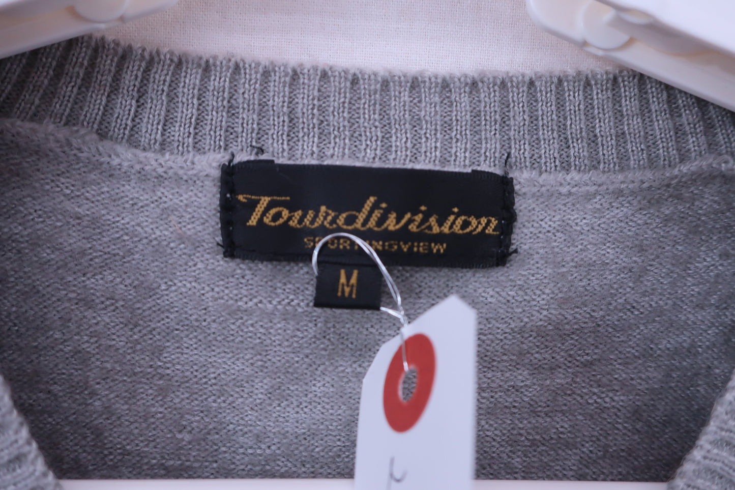 Tour Division ニットベスト グレーアーガイル柄 レディース M B